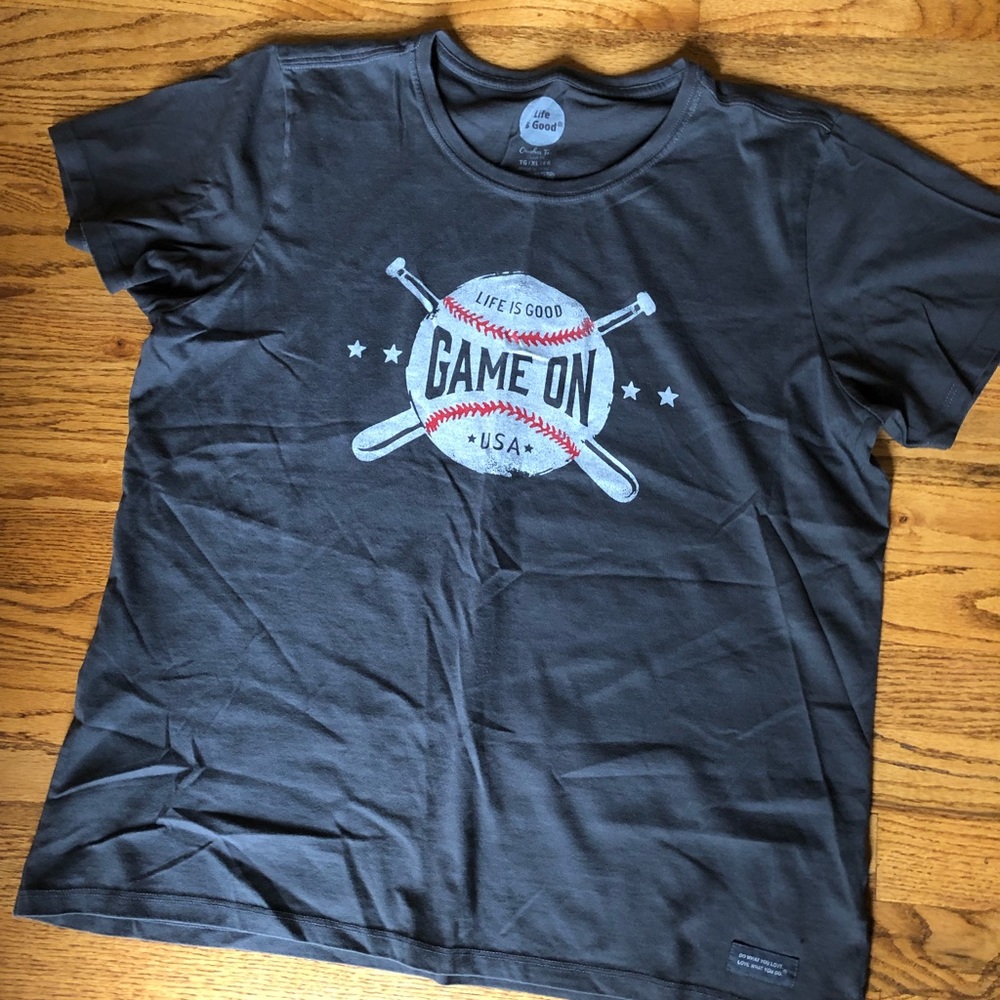 Life is Good baseball t-shirt